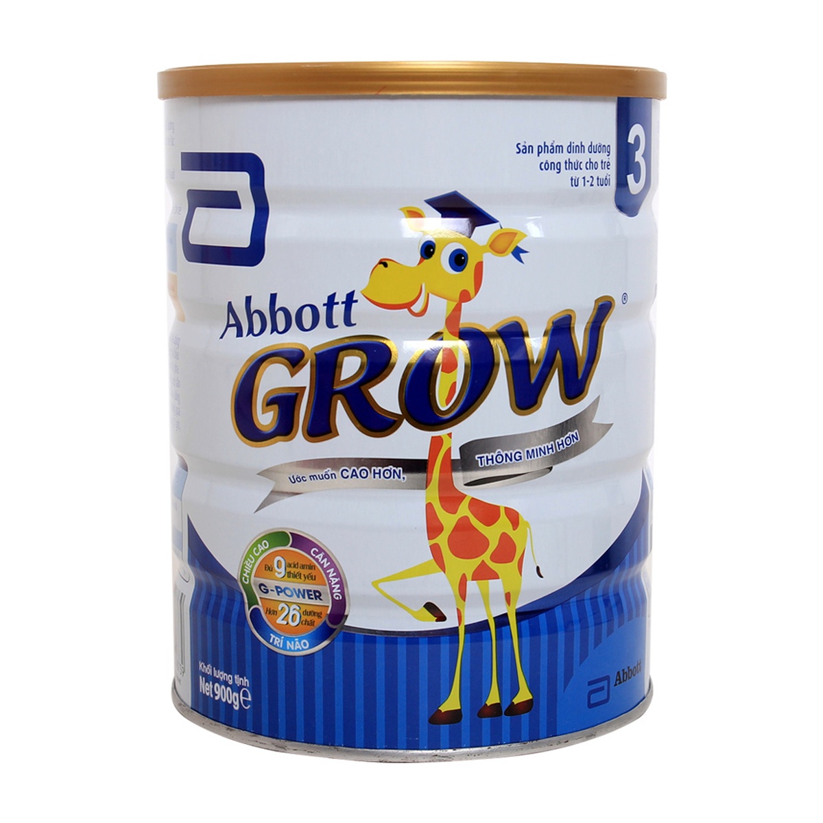 Sữa Abbott Grow số 1+ (cho bé 1-2 tuổi) 900g/850g - mặt sau