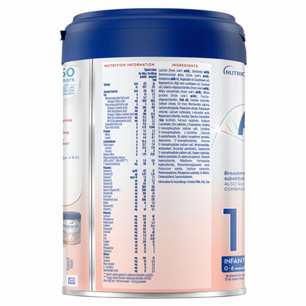 Sữa Aptamil Hà Lan Profutura Duobiotik 1 800g - mặt phải