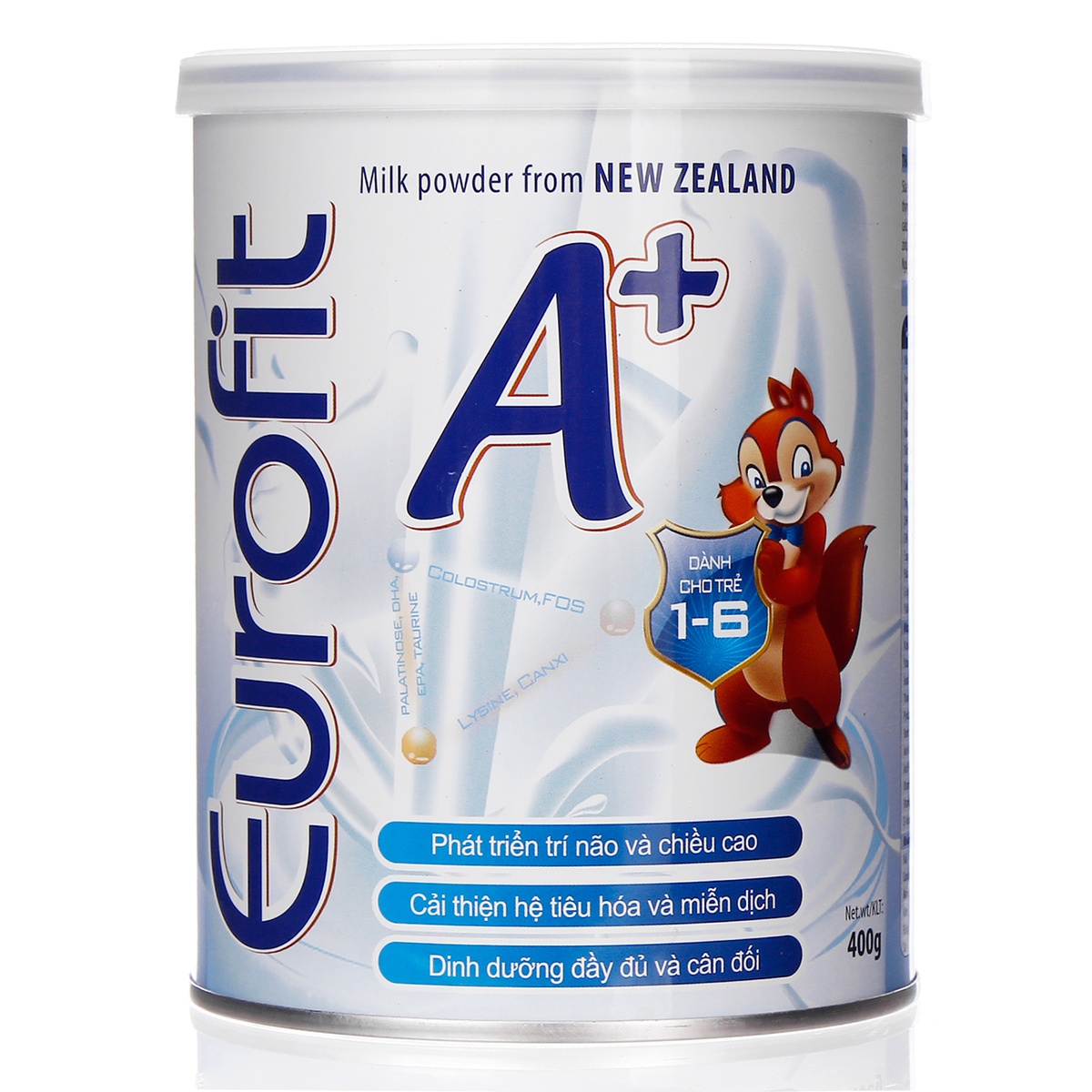 Sữa bột Eurofit A+ hộp 400g - mặt phải