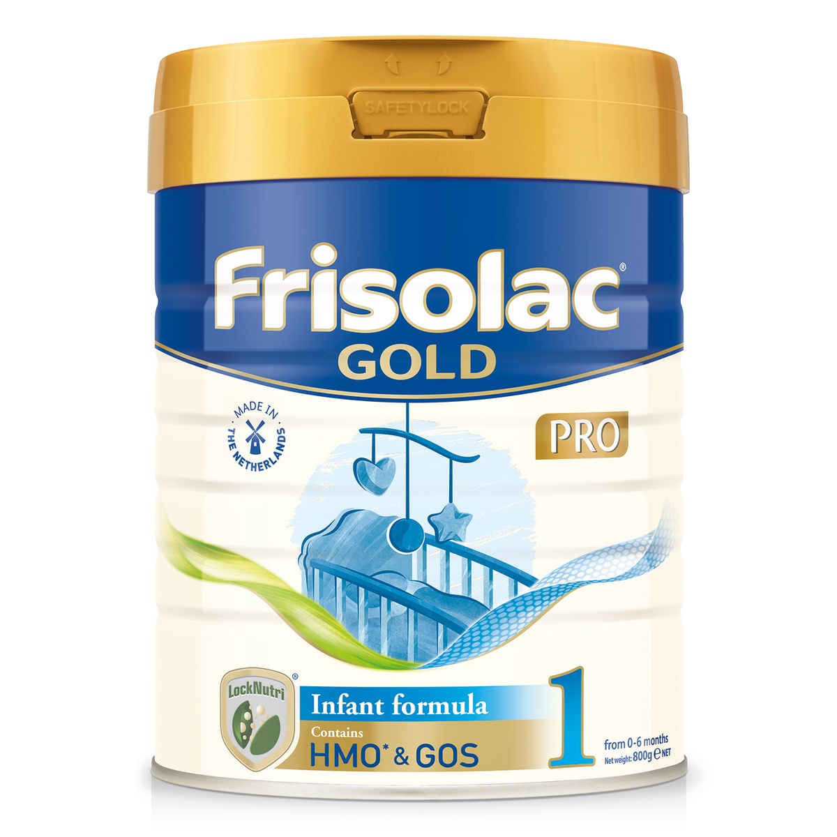 Sữa Frisolac Gold Pro số 1 800g cho bé 0-6M - mặt sau