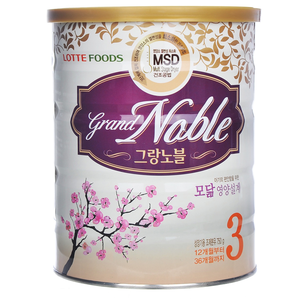 Sữa Grand Noble số 3 750g (1 - 3 tuổi) - mặt trái