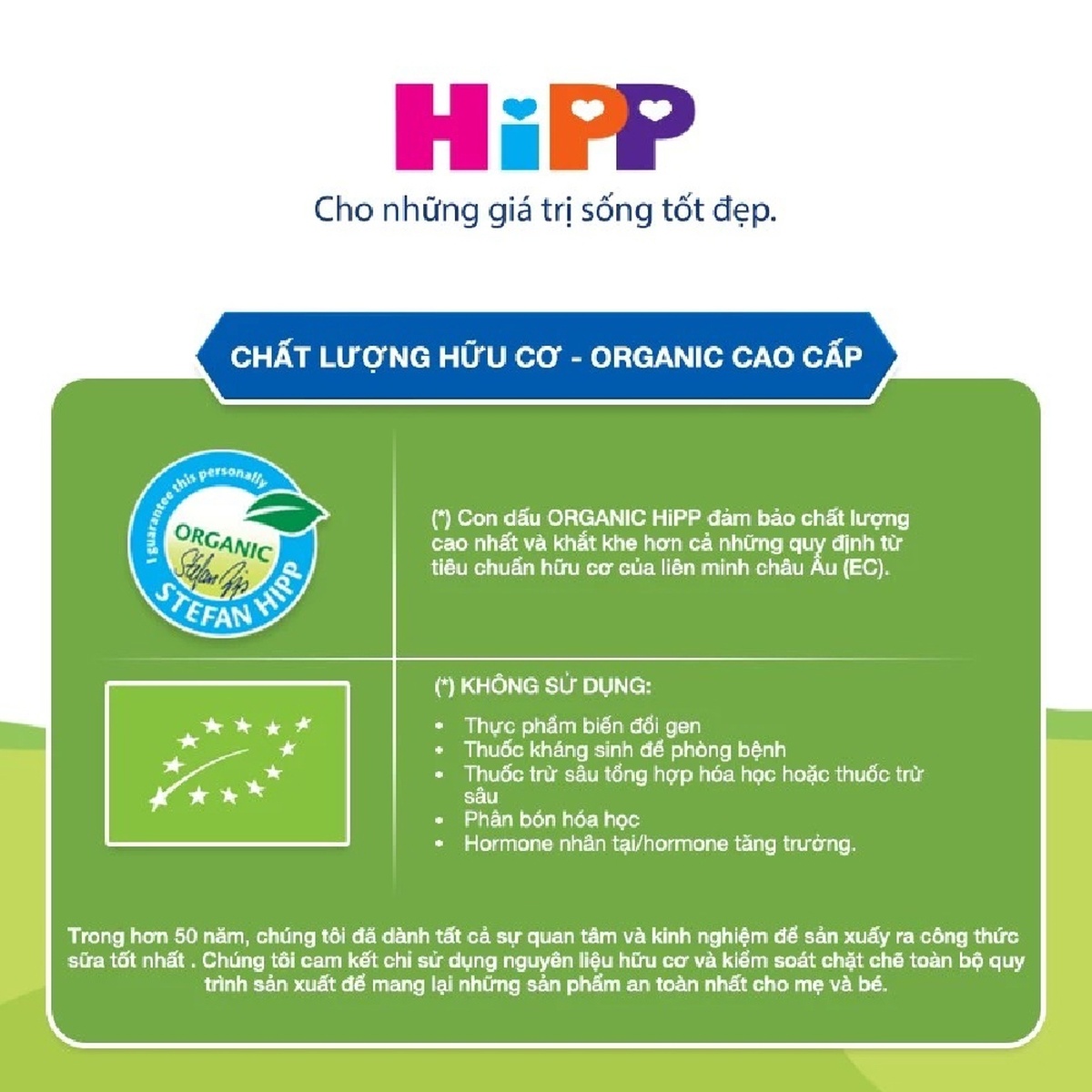 Sữa HiPP số 2 Organic Combiotic HMP (cho bé 6-12 tháng) 800g - góc nghiêng