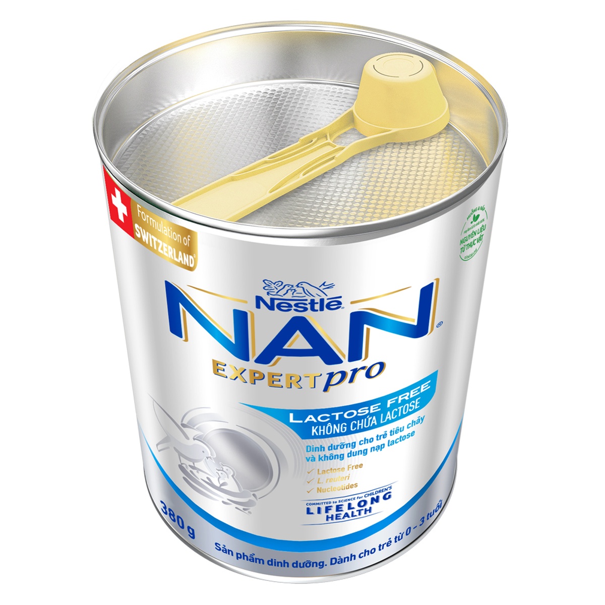 Sữa Nan Expert Pro Lactose Free Thuỵ Sĩ  - góc nghiêng