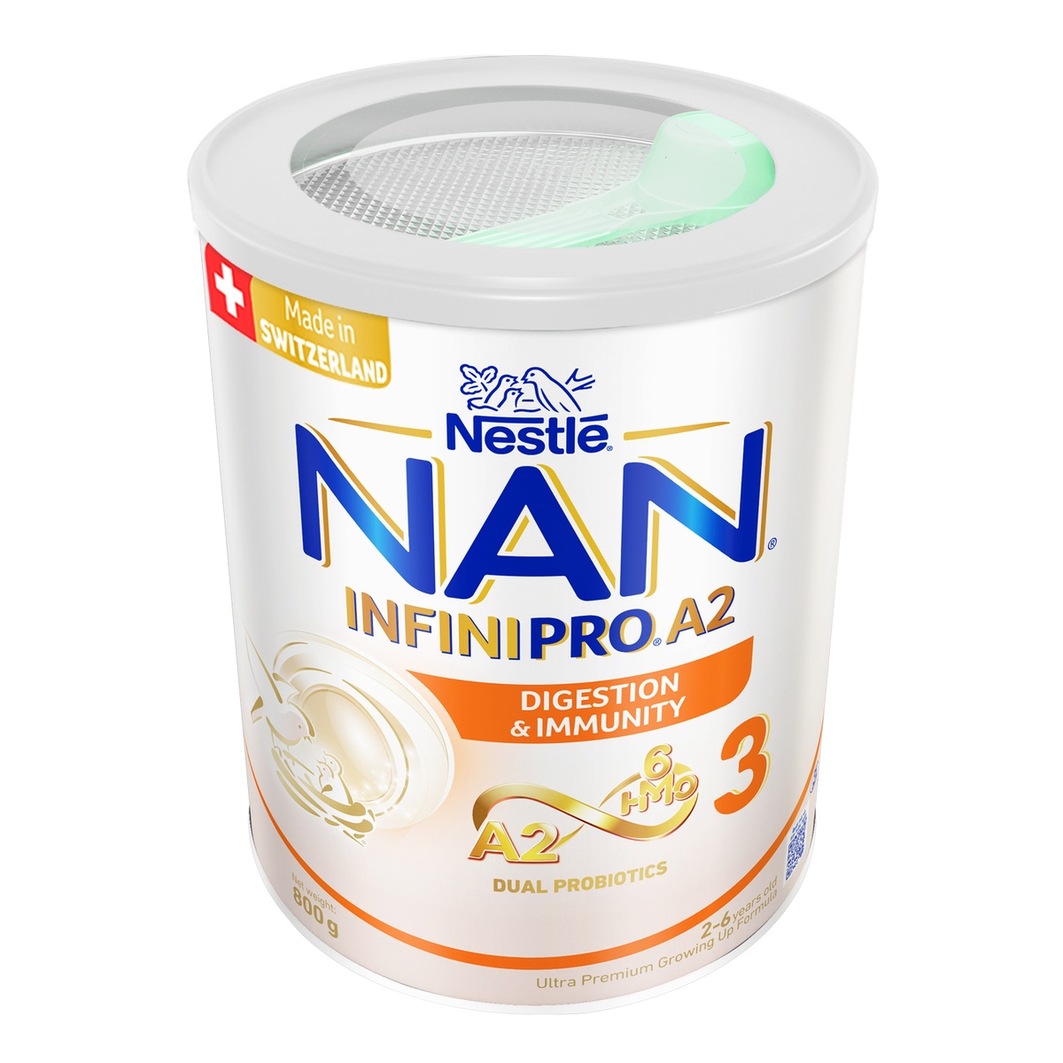 Sản phẩm dinh dưỡng công thức Nan Infinipro A2 6HMO số 3 800g cho bé 2-6 tuổi - hình 6