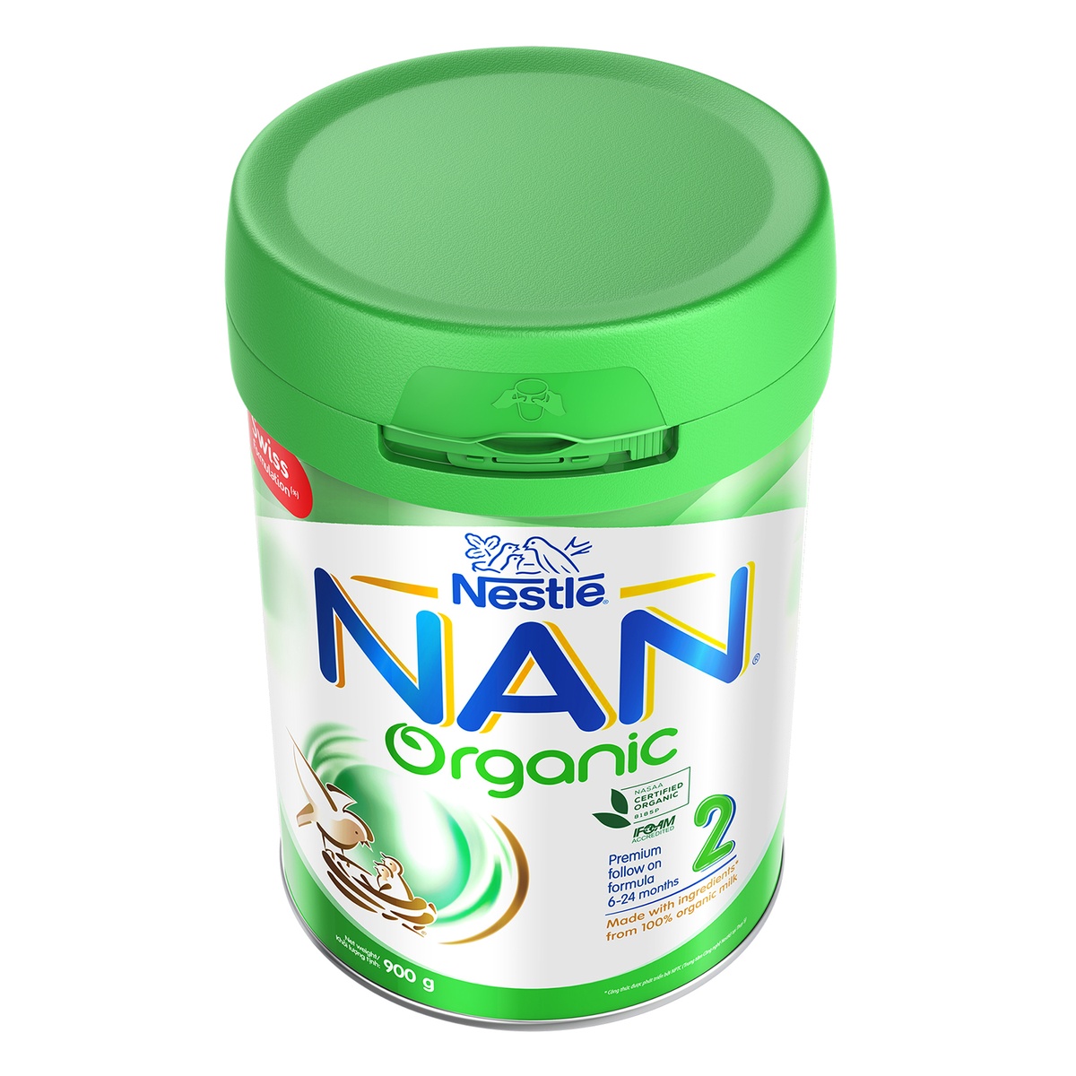 Sữa Nan Organic số 2 900gr cho bé từ 6-24 tháng tuổi - mặt sau