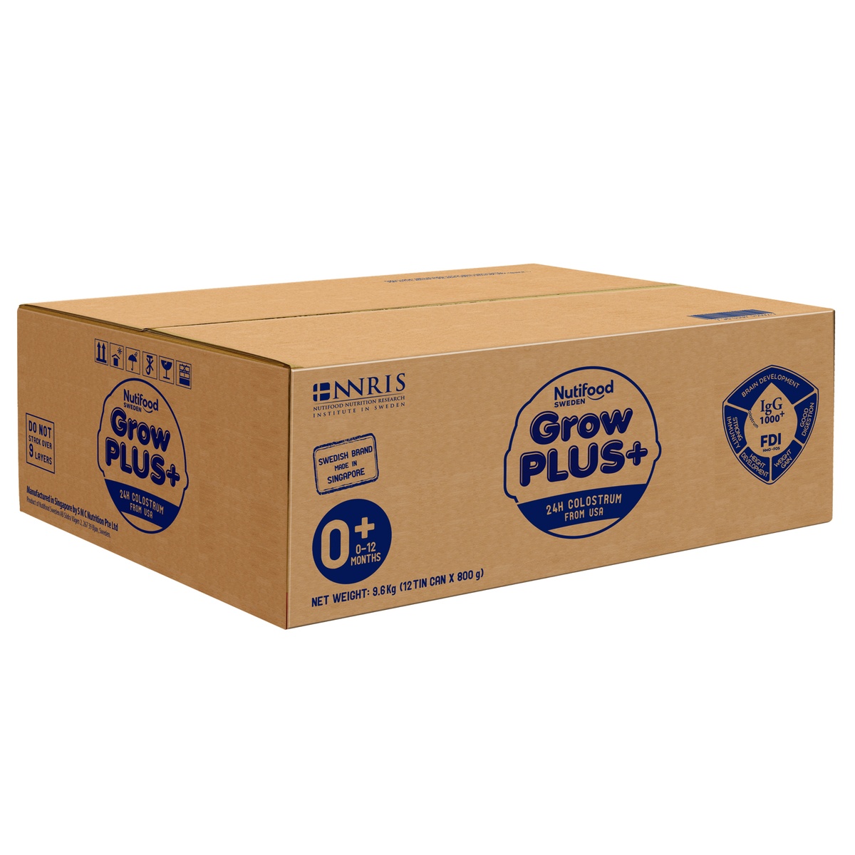 Sản phẩm dinh dưỡng công thức Nutifood GrowPlus+ Vàng (sữa non) 800g (0-12M) - hình 6