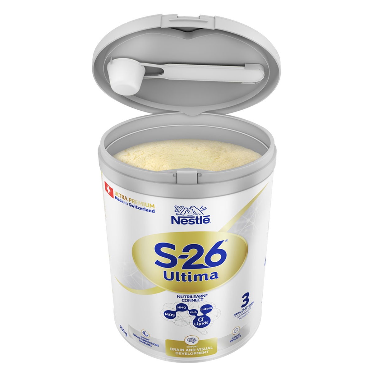 Sữa bột S-26 Ultima 3 750g dành cho bé từ 2-6 tuổi - góc nghiêng