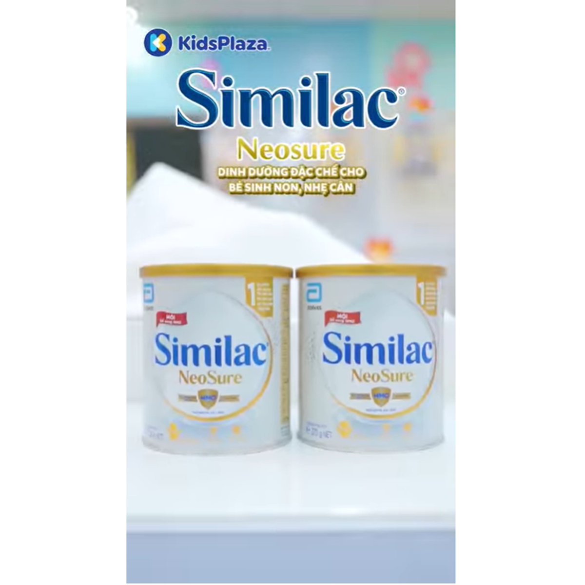 Sữa Similac Neosure (cho trẻ sinh non, 0-12 tháng) 370g - video