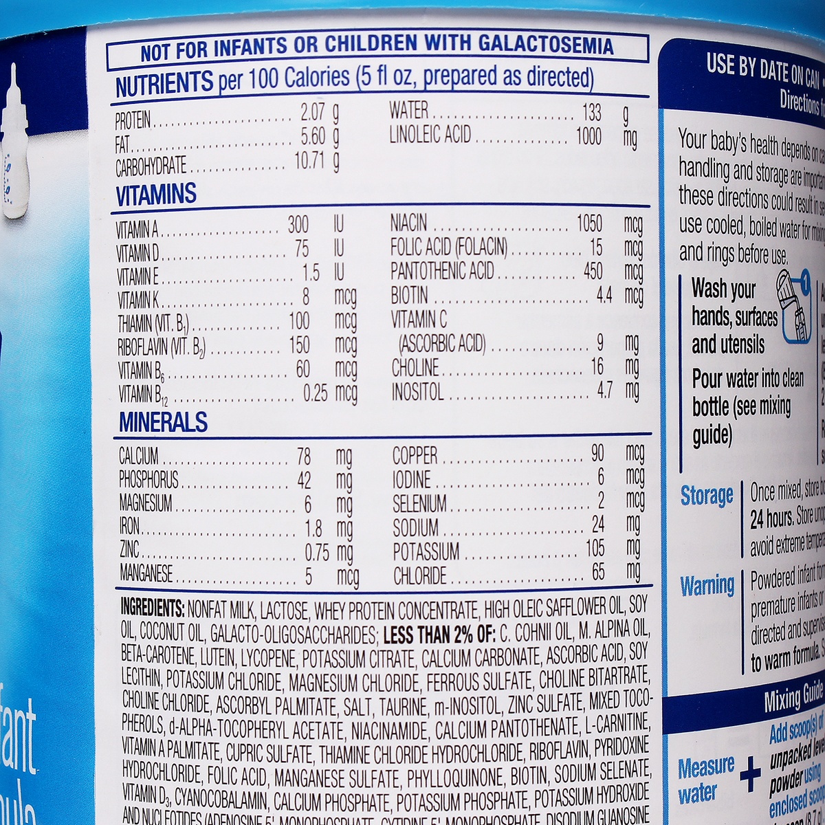 Sữa bột cho bé similac advance 352g - mặt phải