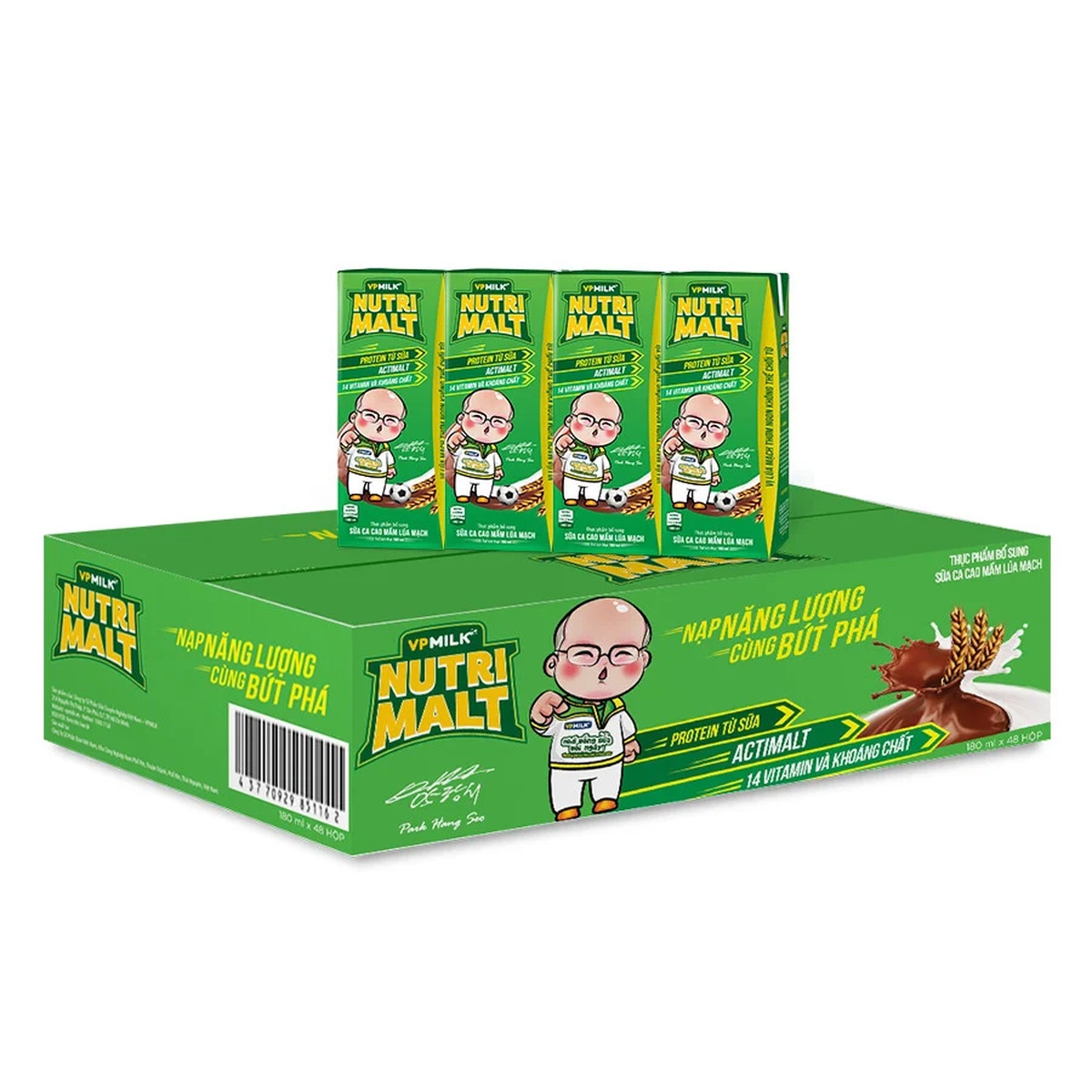 Sữa ca cao mầm lúa mạch Nutrimalt 4x180ml