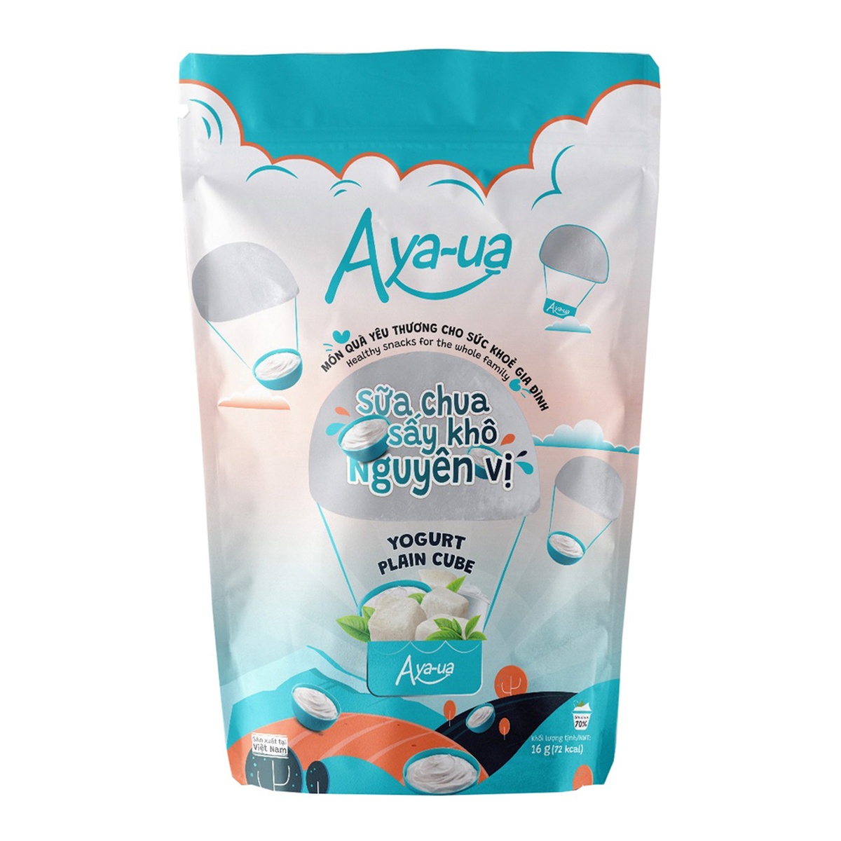 Sữa chua sấy khô Aya-ua nguyên vị 16g - mặt phải