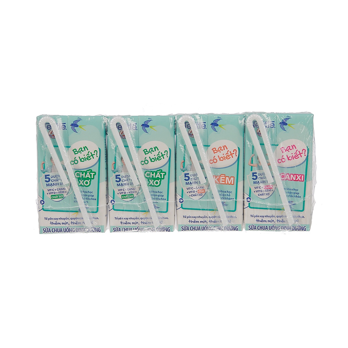 Sữa chua uống Nestlé Yogu (4x115ml) cho bé trên 1 tuổi - mặt sau