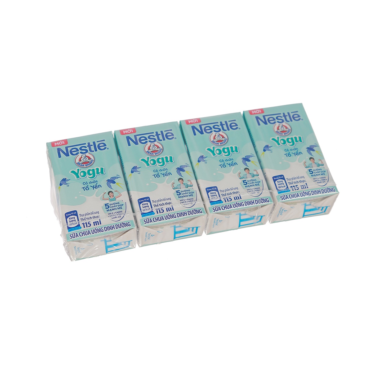 Sữa chua uống Nestlé Yogu (4x115ml) cho bé trên 1 tuổi - mặt phải
