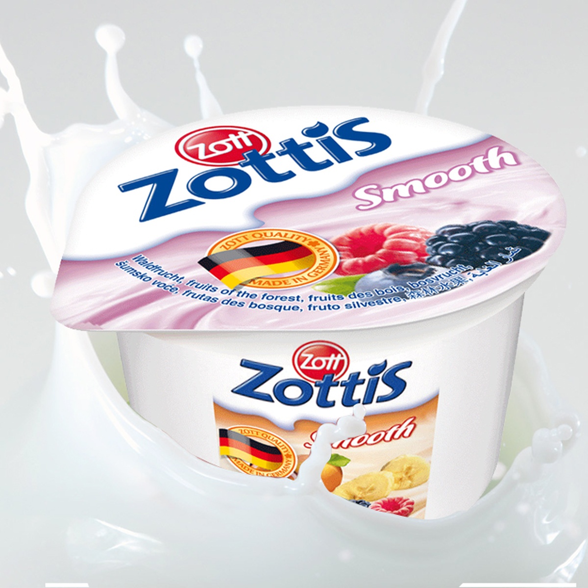 Sữa chua Zott Zottis 100g - mặt trái