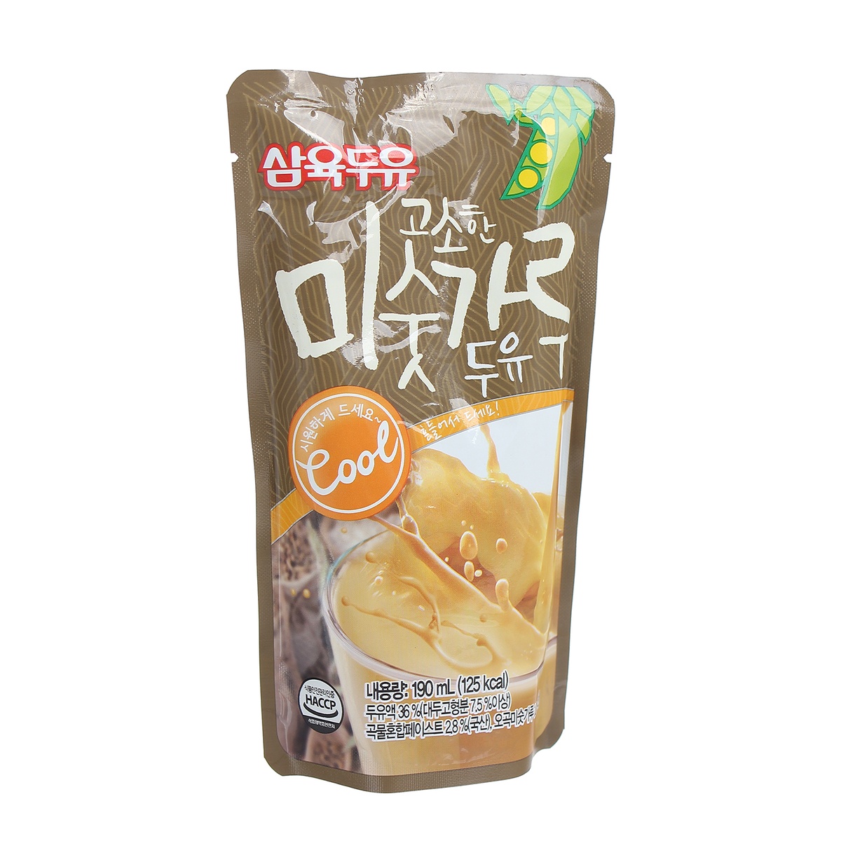 Sữa đậu nành gạo rang 190ml - mặt phải