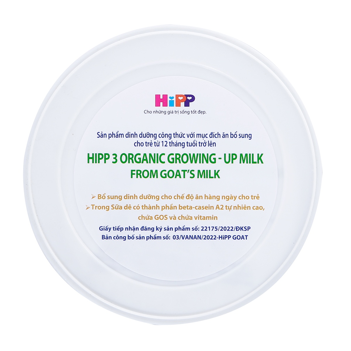 Sữa dê Hipp Organic số 3 400g cho bé trên 12 tháng tuổi - góc nghiêng