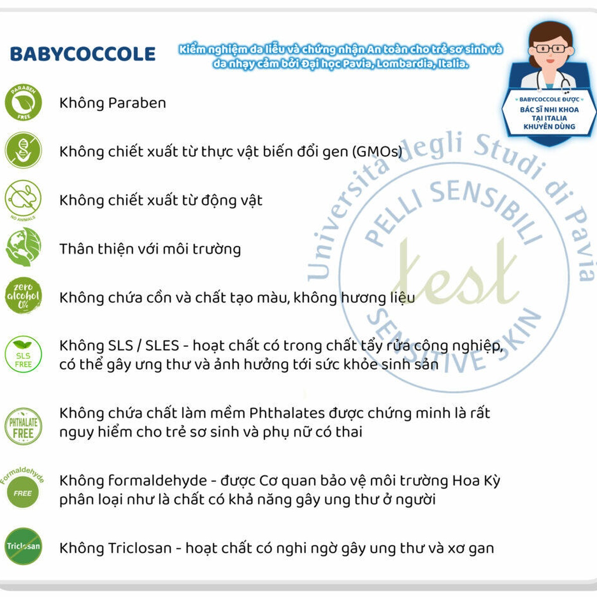 Sữa dưỡng ẩm chiết xuất hạnh nhân Babycoccole 250ml 0M+ - hình 9