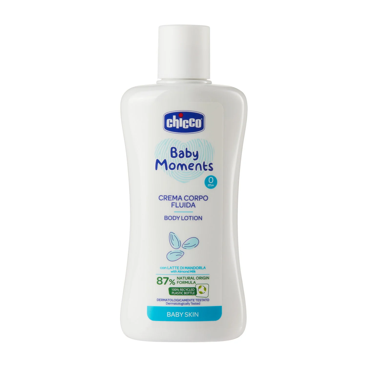 Sữa dưỡng ẩm chiết xuất Hạnh nhân Chicco 0M+ 200ml - mặt trái