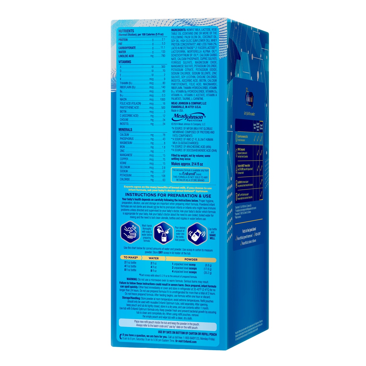 Sữa Enfamil Enspire Infant Formula Non-GMO (cho bé 0-12 tháng) 850g - hình 6