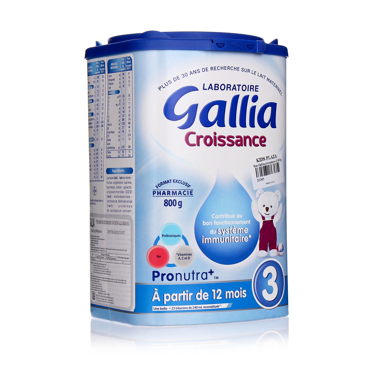 Sữa Gallia Croissance số 3 800gr - mặt trái