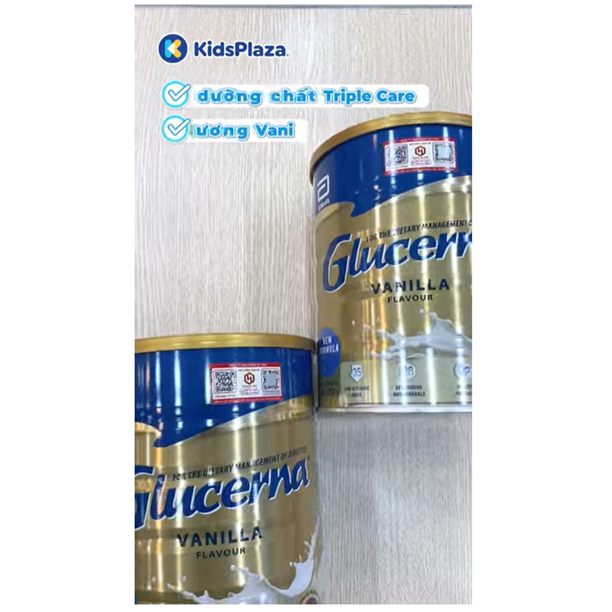 Thực phẩm dinh dưỡng y học Glucerna Úc hương Vanilla 850g - video