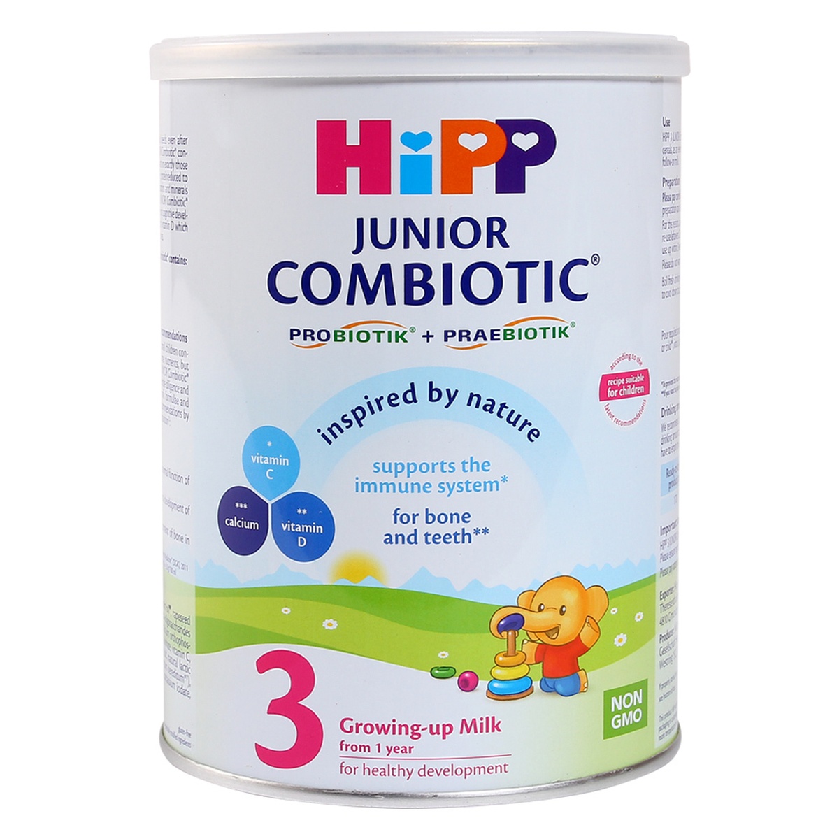 Sữa Hipp số 3 Junior Combiotic 350g (>1 tuổi) - mặt trái