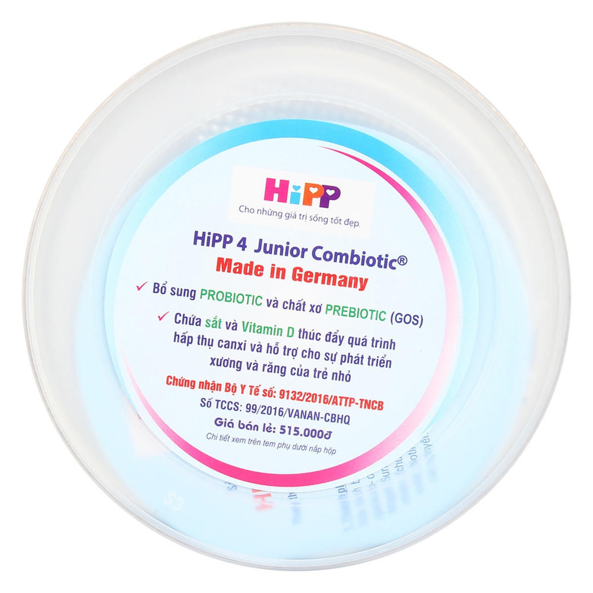 Sữa Hipp số 4 Junior Combiotic 800g - mặt phải