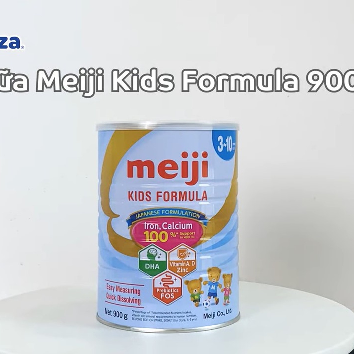 Sữa Meiji Kids Formula cho bé từ 3-10 tuổi 900g - video