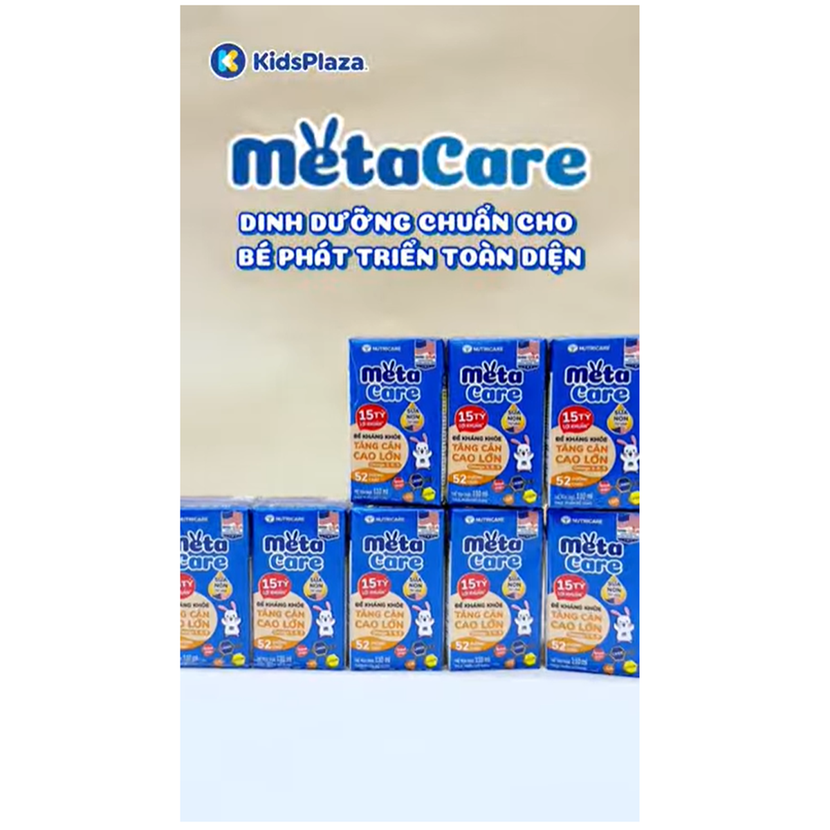 Sữa bột Metacare Opti 1+ (cho bé 1-2 tuổi) 850g (Vàng) - video