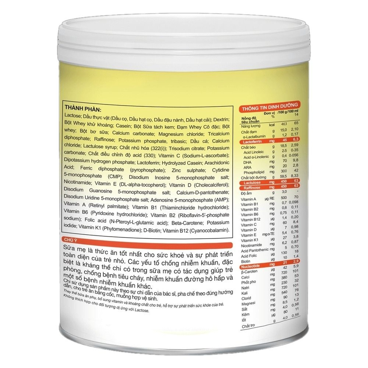 Sữa Morinaga Chilmil số 2 (cho bé 6-36 tháng) 800g - mặt trái