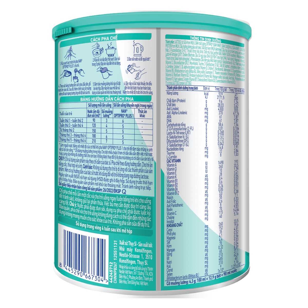 Sữa Nan Optipro Plus số 1 5HMO (cho bé 0-6 tháng) 400g - hình 6