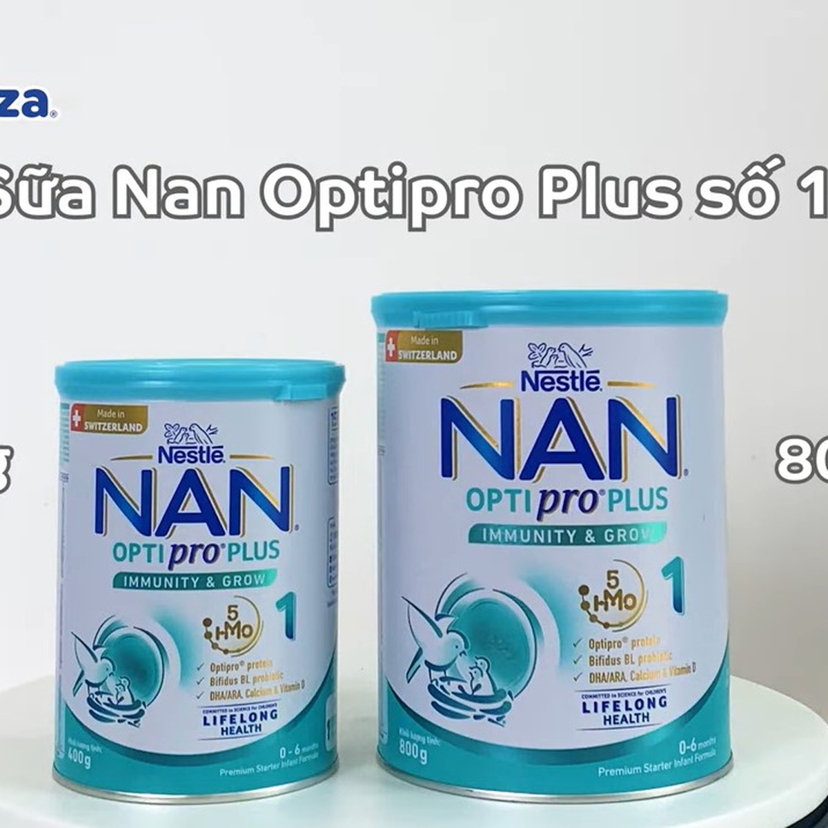 Sản phẩm dinh dưỡng công thức Nan Optipro Plus số 1 5HMO 400g cho bé 0-6 tháng tuổi - video