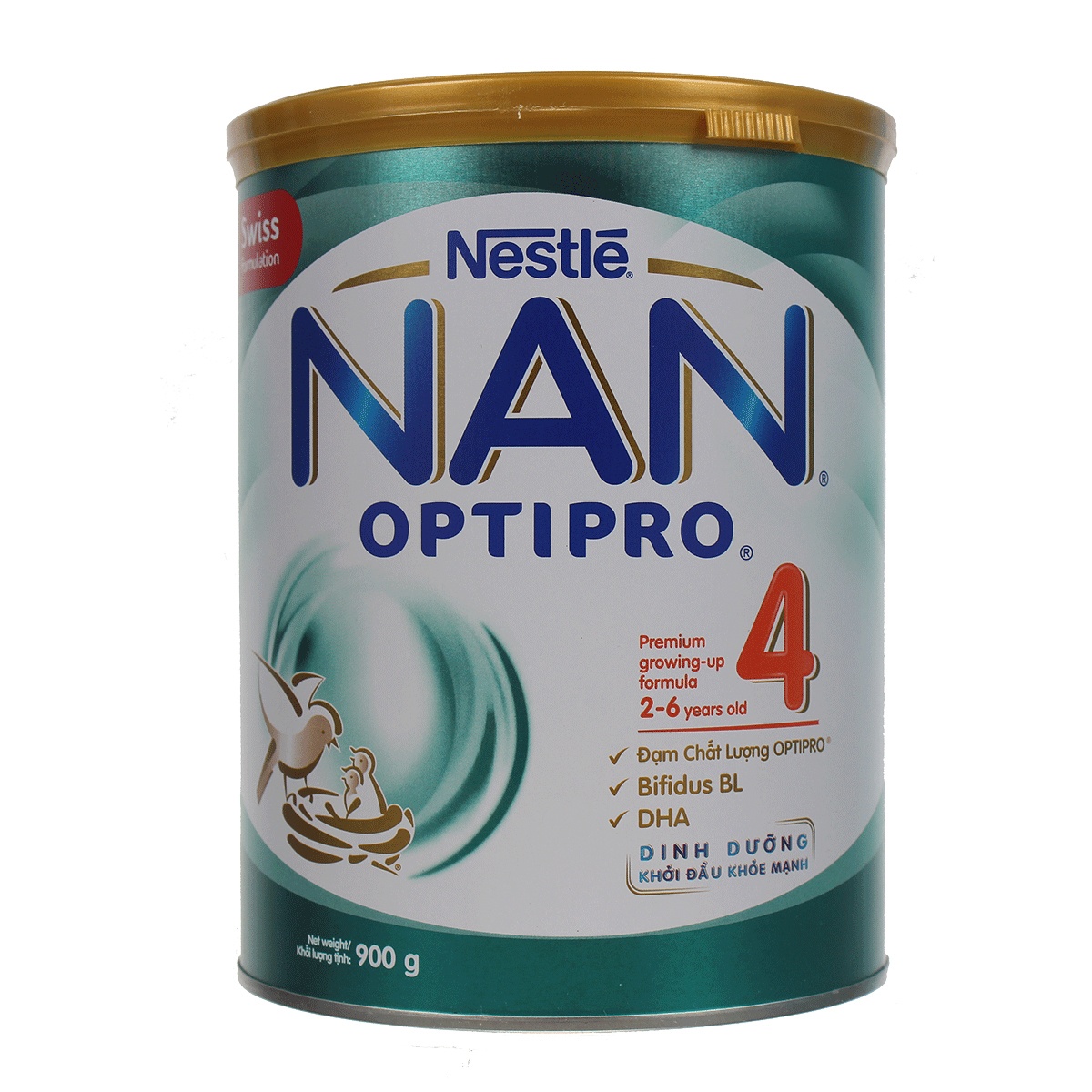 Sữa Nan Optipro 4 900g (2 - 6 tuổi) - mặt phải