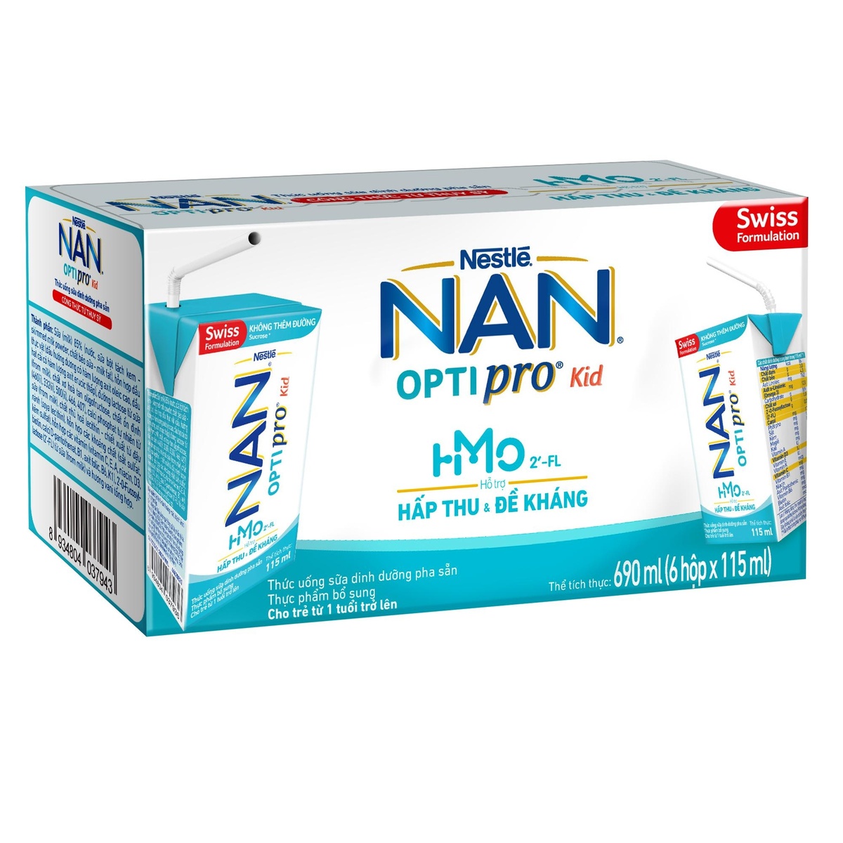 Sữa Nan Optipro Kid HMO 6x115ml cho bé từ 1 tuổi trở lên - hình 7