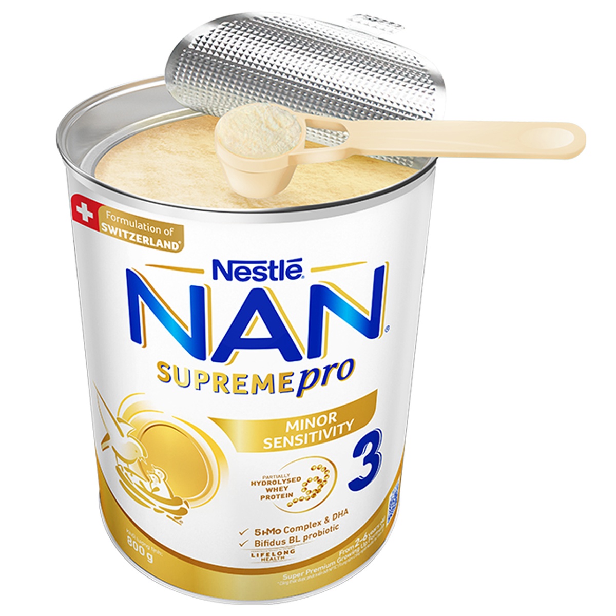 Sản phẩm dinh dưỡng công thức Nan Supreme Pro 3 800g cho bé 2-6 tuổi - hình 7