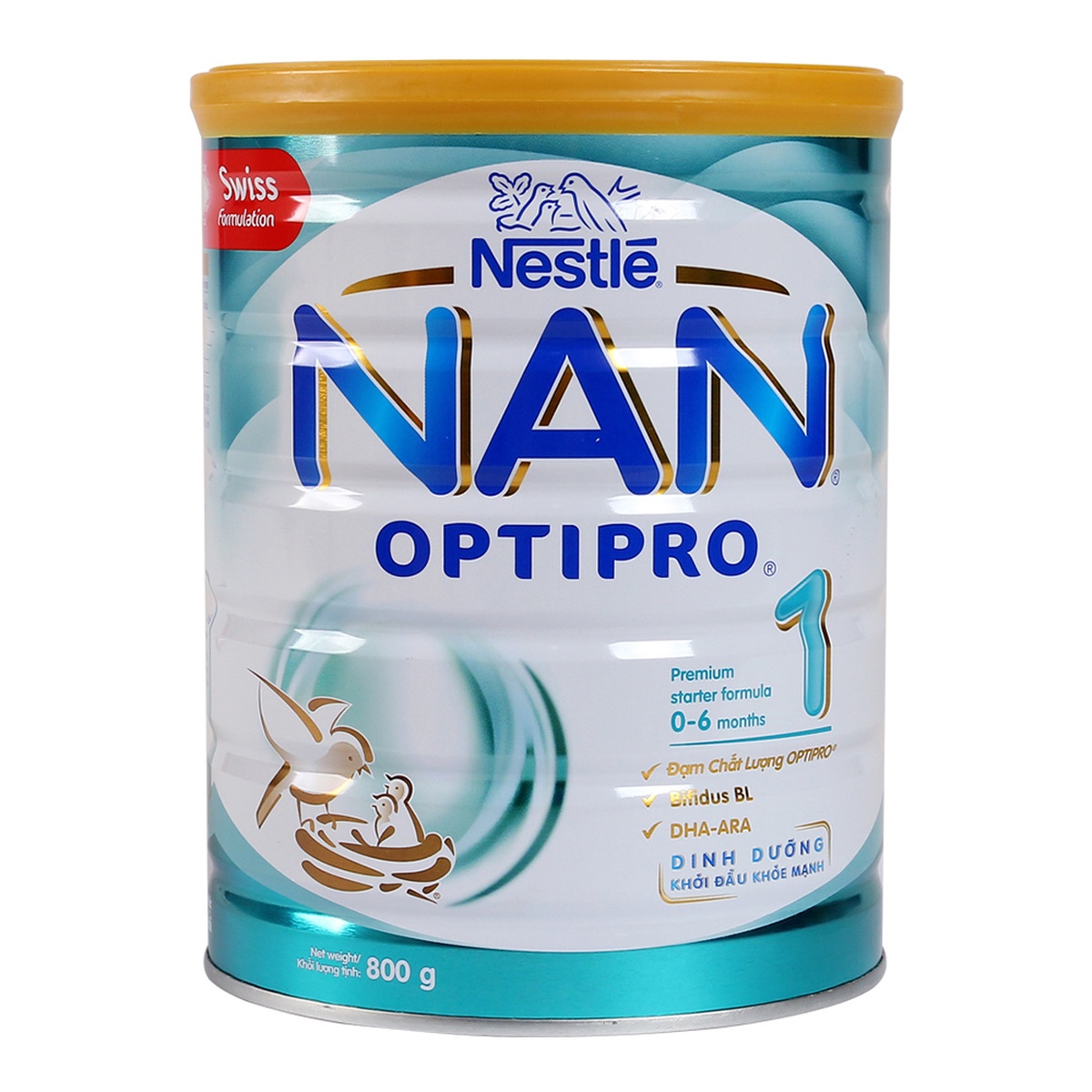 Sữa Nan Optipro 1 800g (0 - 6 tháng) - mặt trái