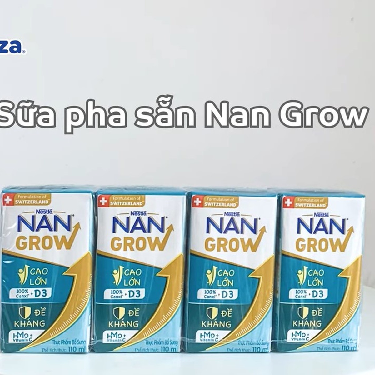 Sữa nước Nan Grow (cho trẻ từ 12 tháng) 4x110ml - video