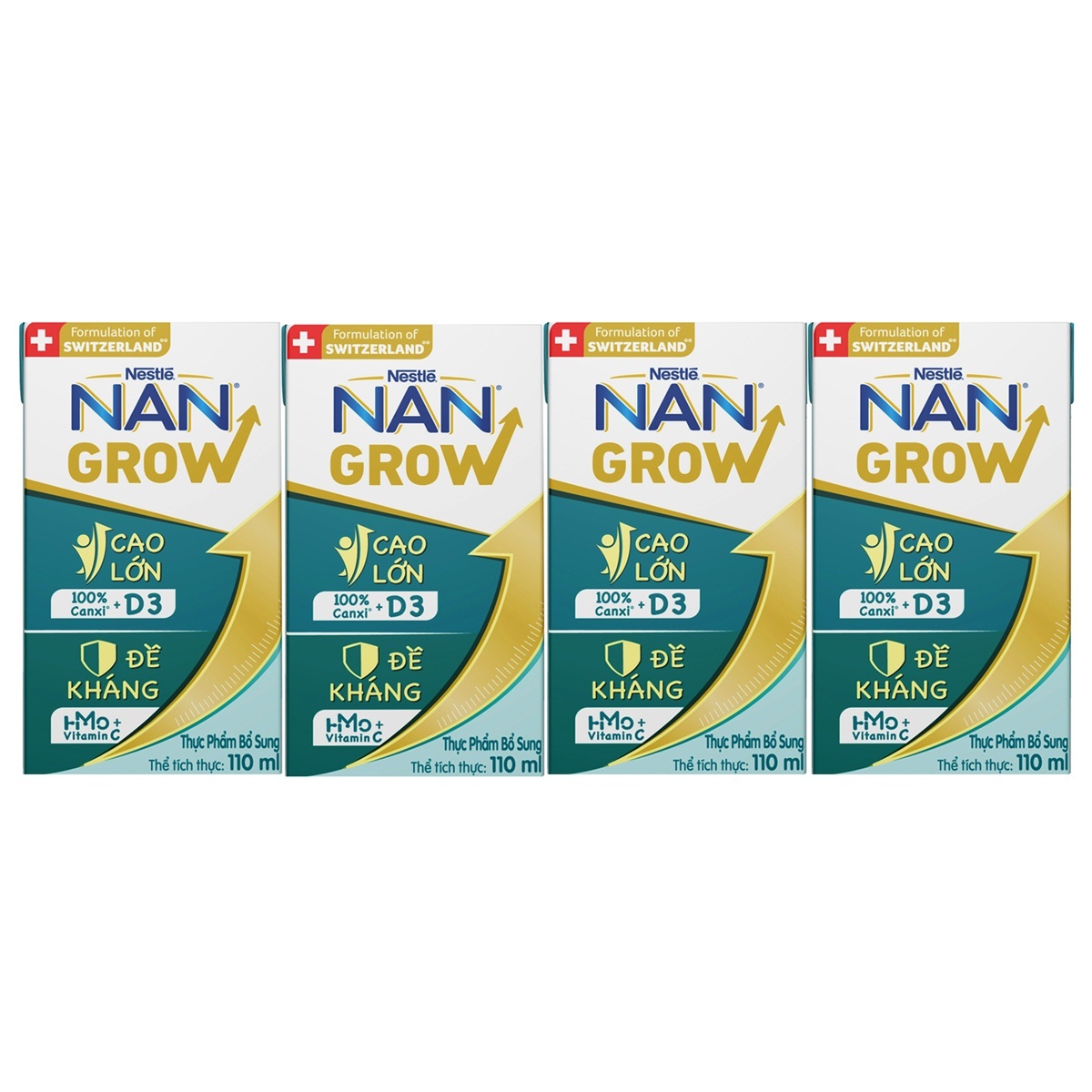 Sữa nước Nan Grow 8x110ml (cho trẻ từ 12 tháng ) - mặt phải