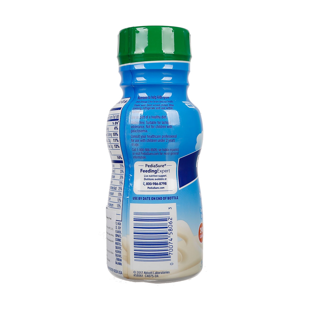 Sữa nước Pediasure Fiber 237ml cho bé từ 2 tuổi trở lên - mặt trái