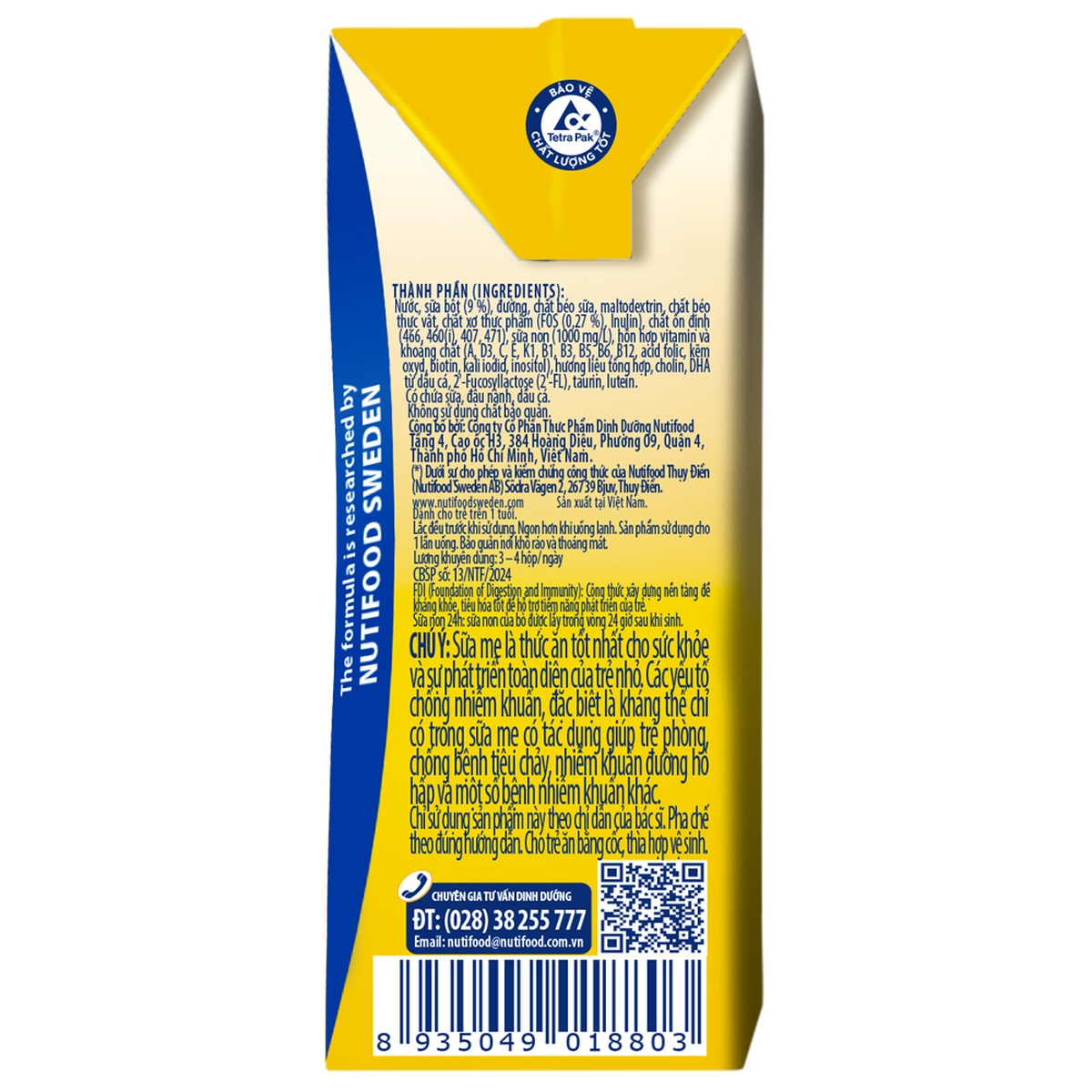 Sữa pha sẳn Nutifood GrowPlus+ Vàng 4*110ml - hình 7