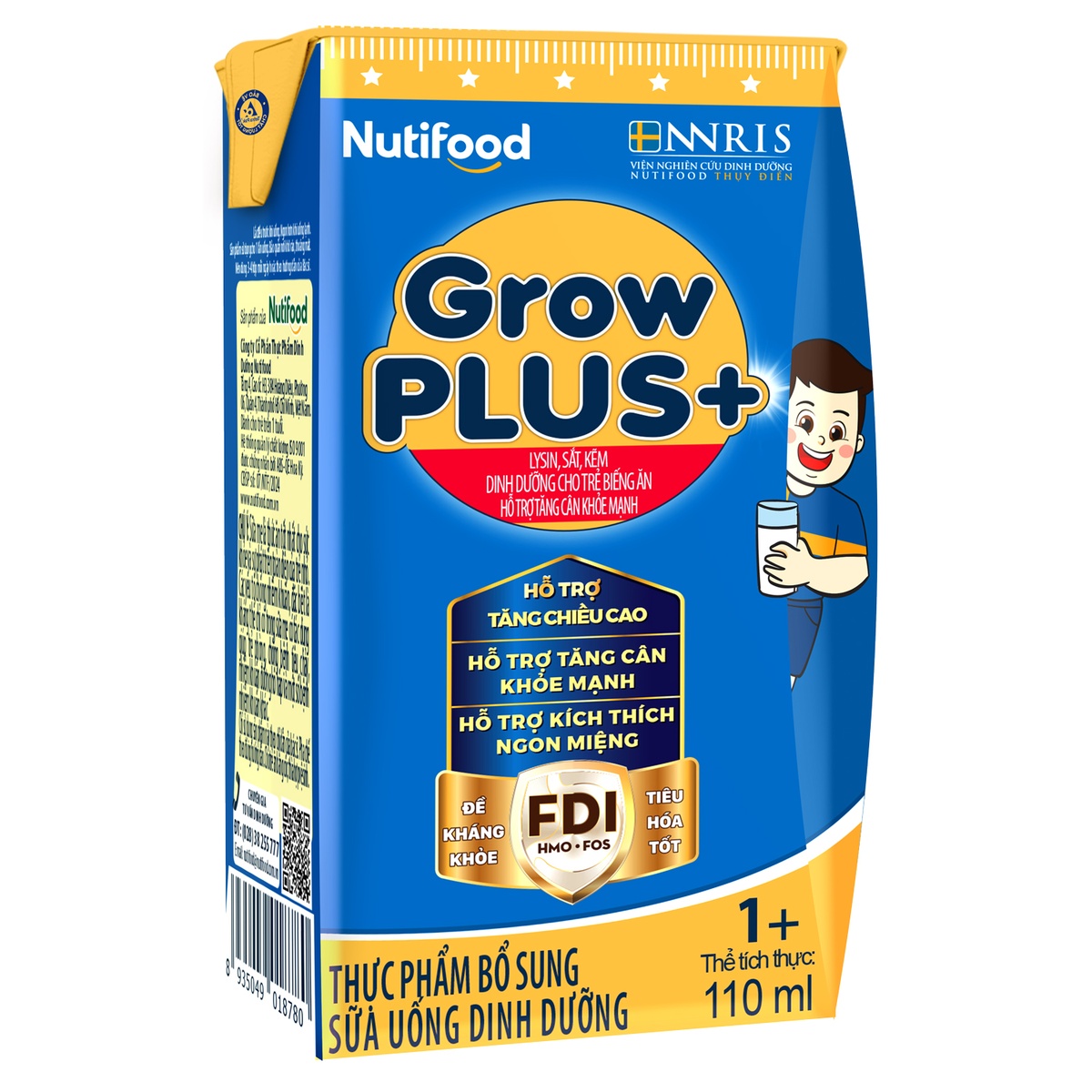 Sữa pha sẳn Nutifood GrowPlus+ Xanh 4*110ml - hình 8