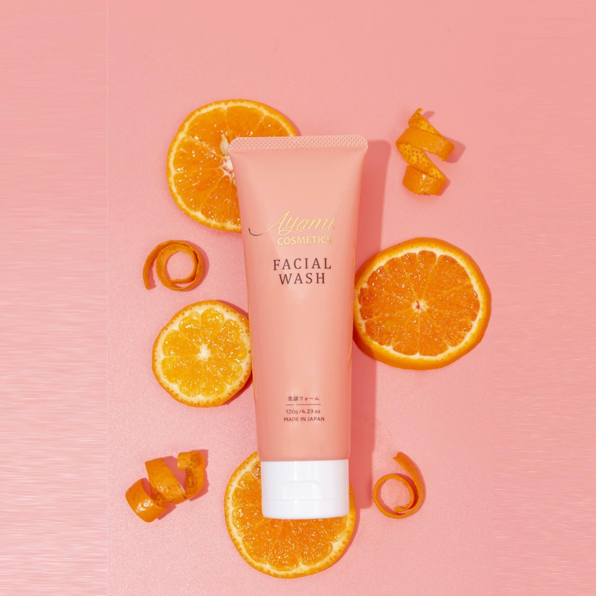 Sữa rửa mặt Ayami Cosmetics Facial Wash dưỡng trắng mờ nám cho da nhạy cảm (120g) - mặt sau