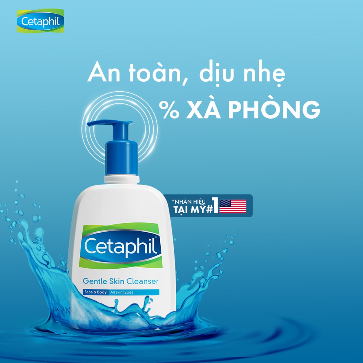 Sữa rửa mặt Cetaphil Gentle Skin Cleanser 500ml - hình 6