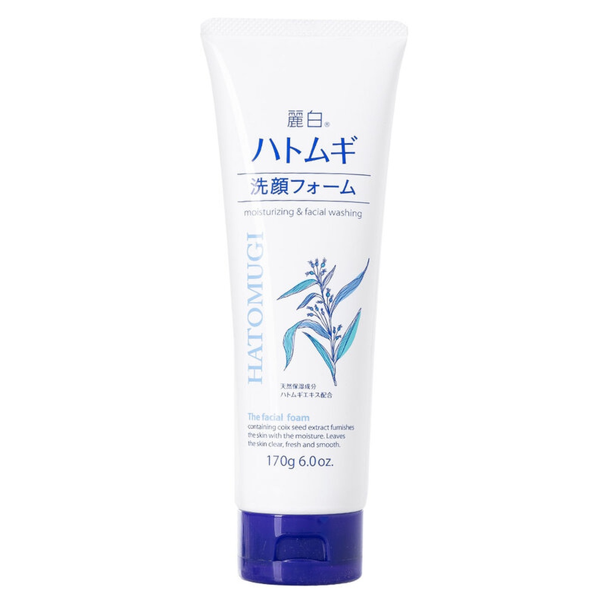 Sữa rửa mặt trắng da Hatomugi chiết xuất Ý Dĩ 170g - mặt phải