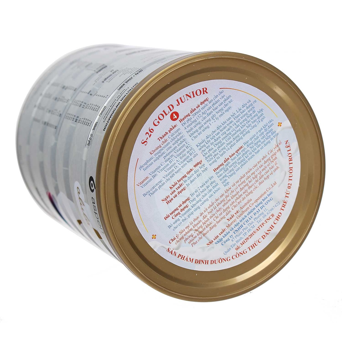 Sữa S26 Gold Junior số 4 (900g) - góc nghiêng