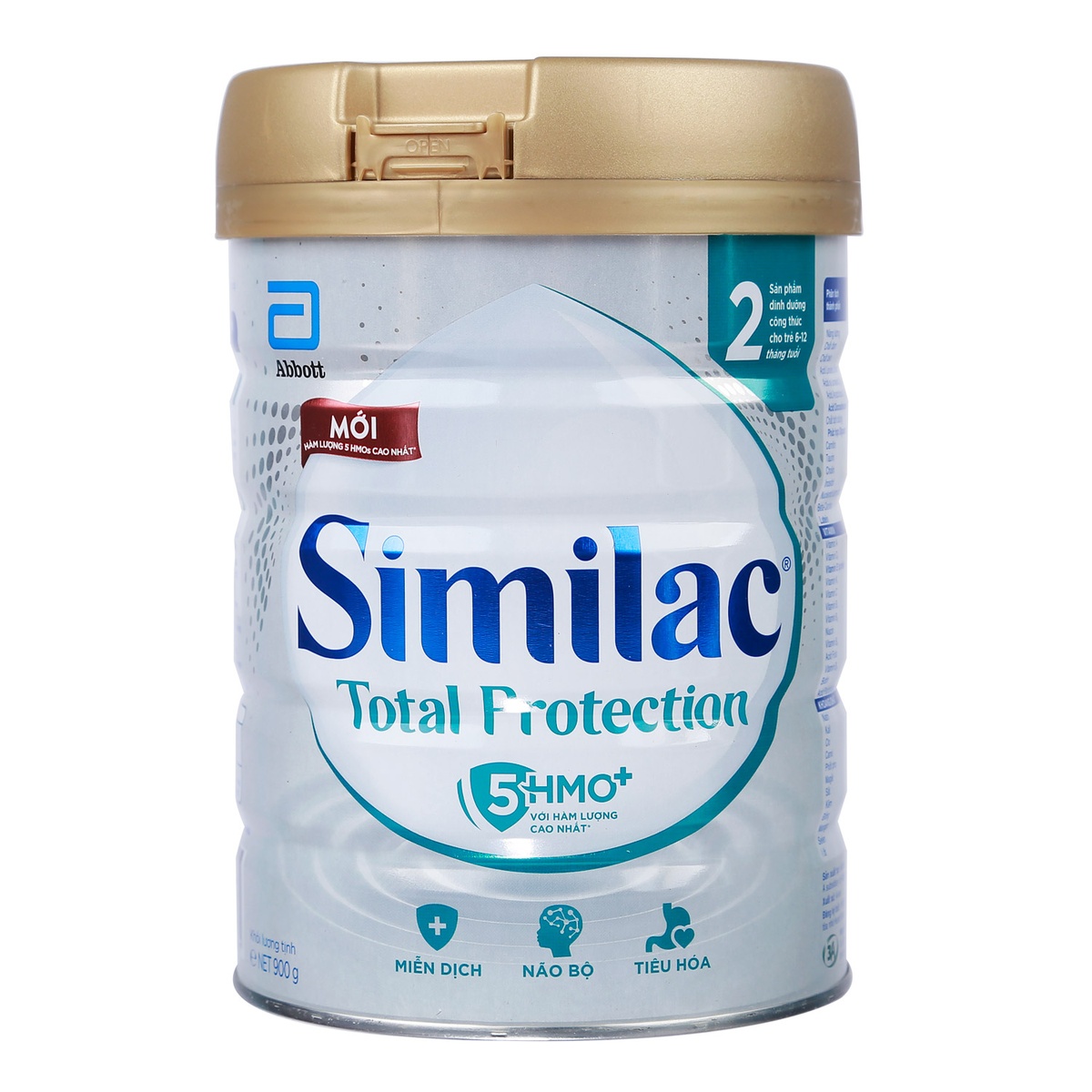 Sữa Similac Total Protection số 2 900g (cho bé 6-12 tháng tuổi) - góc nghiêng