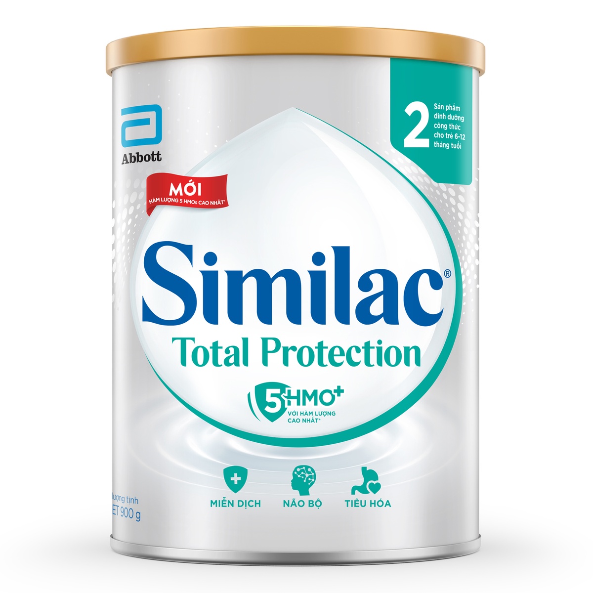 Sữa Similac Total Protection số 2 900g (cho bé 6-12 tháng tuổi) - mặt trái