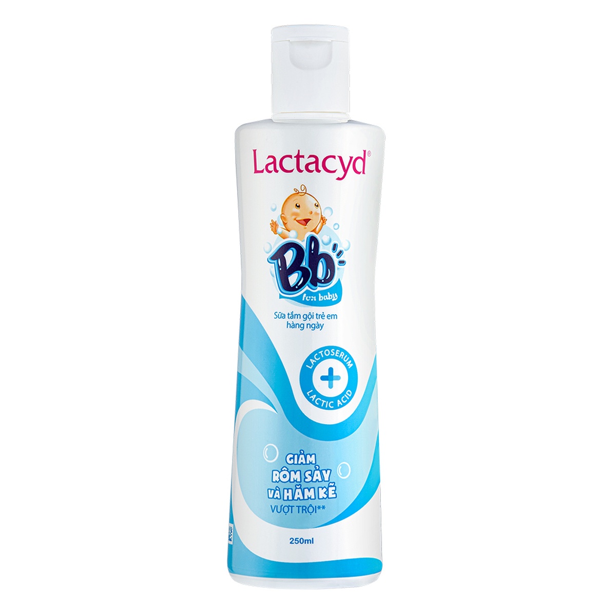 Sữa tắm Lactacyd BB 250ml cho bé - mặt trái