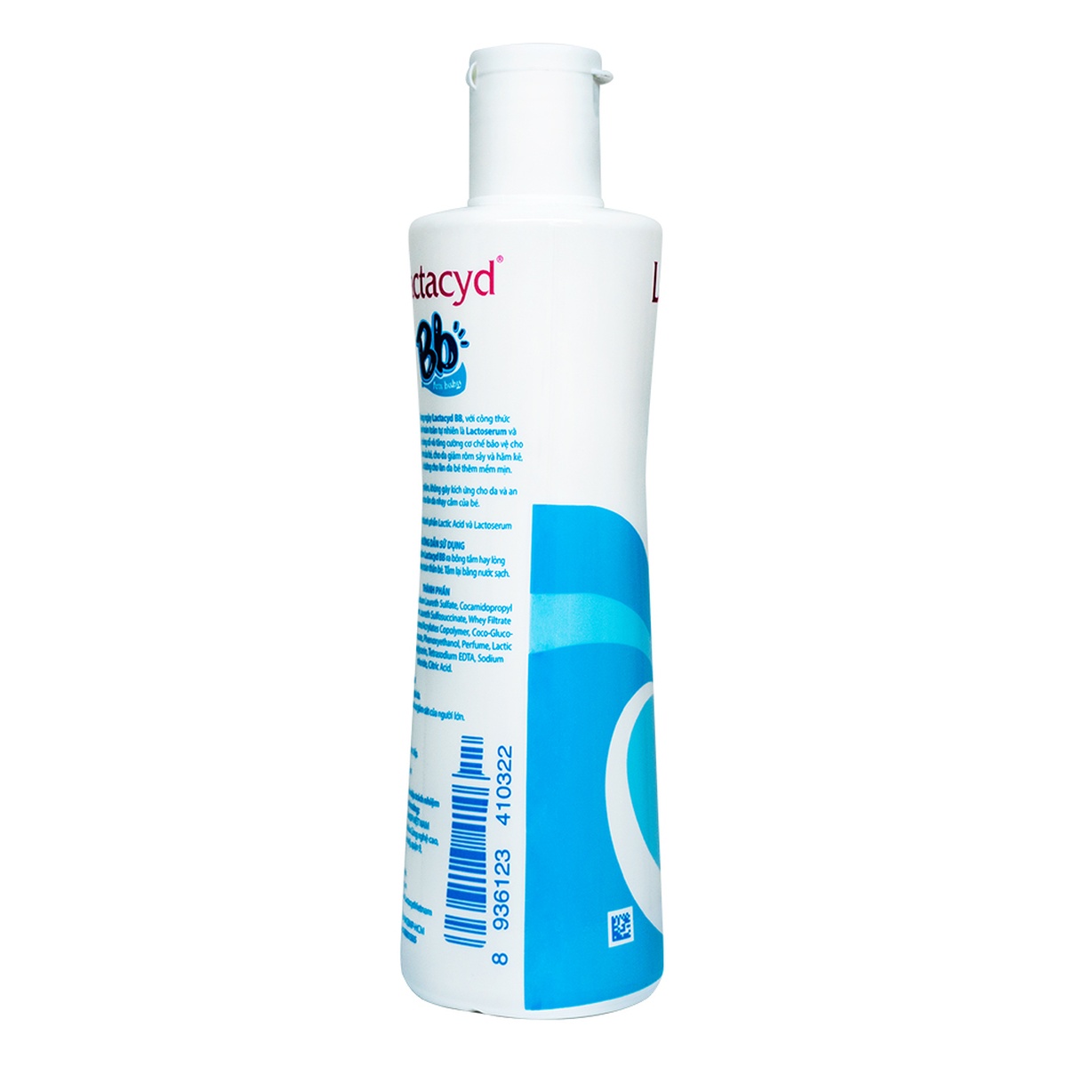 Sữa tắm Lactacyd BB 250ml cho bé - mặt phải