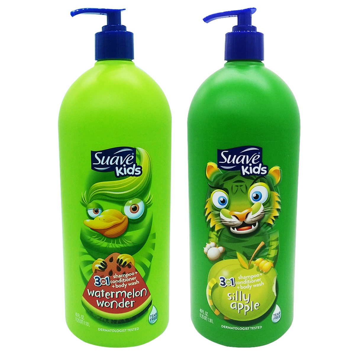 Sữa Tắm Dầu Gội Dầu Xả SUAVE KIDS Cho Bé 3IN1 1,18L USA - mặt trái